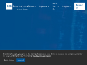'b2binternational.com' screenshot