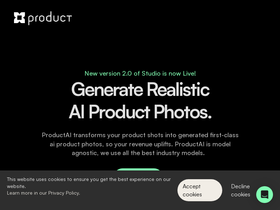 ProductAI - Transform product photos instantly with AI: professional, quick, cost-effective.