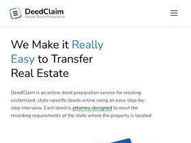 'deedclaim.com' screenshot