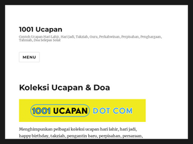 '1001ucapan.com' screenshot