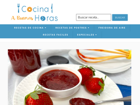 'cocinaabuenashoras.com' screenshot