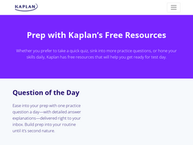 'kaplanquizzes.com' screenshot