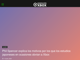 'generacionxbox.com' screenshot