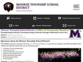 'monroe.k12.nj.us' screenshot