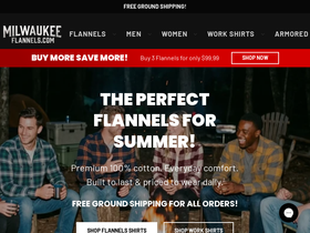 milwaukeeflannels.com homepage screenshot