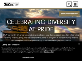 'derby.ac.uk' screenshot