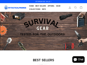 'mytacticalpromos.com' screenshot