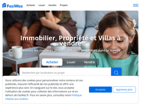 'fazwaz.fr' screenshot