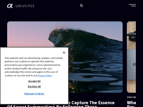 'alphauniverse.com' screenshot