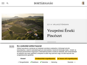 'bortarsasag.hu' screenshot