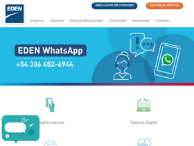 'edensa.com.ar' screenshot