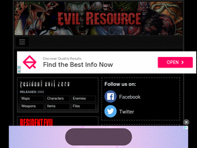 'evilresource.com' screenshot