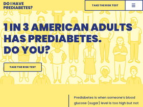 'doihaveprediabetes.org' screenshot