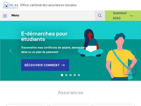 'ocas.ch' screenshot