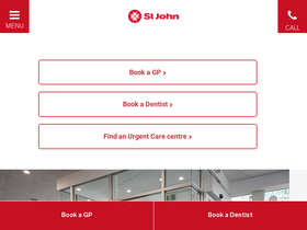 'stjohnhealth.com.au' screenshot