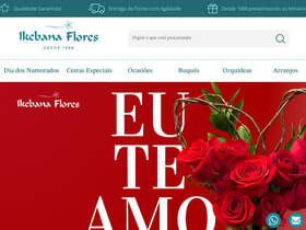 'ikebanaflores.com.br' screenshot