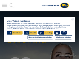 'miba.com' screenshot