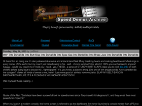'speeddemosarchive.com' screenshot