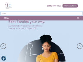 'fibroids.com' screenshot
