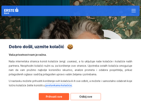 'erstebank.hr' screenshot