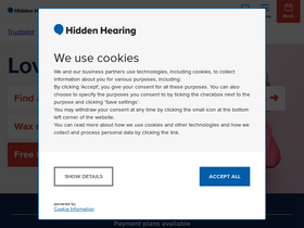 'hiddenhearing.co.uk' screenshot