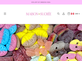 maisonsucreemtl.com homepage screenshot