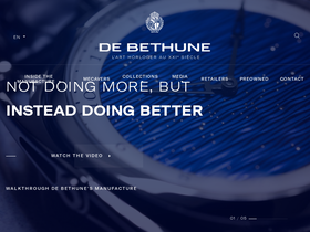 'debethune.ch' screenshot