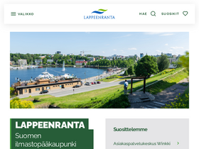 'lappeenranta.fi' screenshot