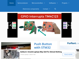 'microcontrollerslab.com' screenshot