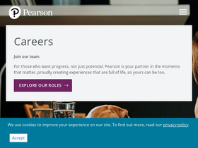 'pearson.jobs' screenshot