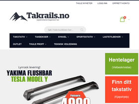 'takrails.no' screenshot