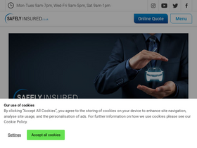 'safelyinsured.co.uk' screenshot