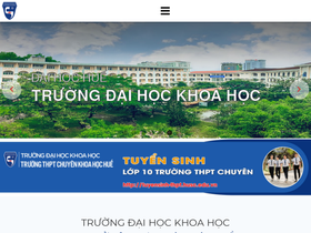 'husc.edu.vn' screenshot