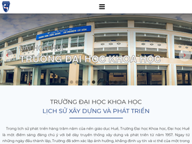 'husc.edu.vn' screenshot