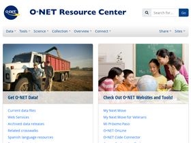 'onetcenter.org' screenshot