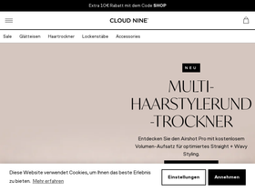 Cloud Nine homepage screenshot