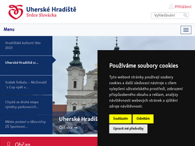 'mesto-uh.cz' screenshot