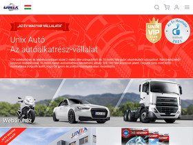 'unixauto.hu' screenshot