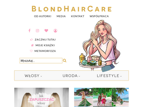 'blondhaircare.com' screenshot