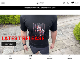 ignacioclothing.com homepage screenshot