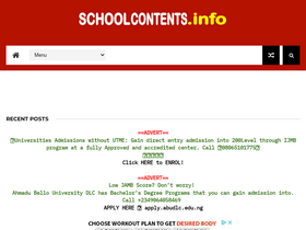 'schoolcontents.info' screenshot