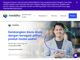 'modalku.co.id' screenshot