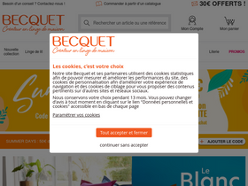 'becquet.fr' screenshot