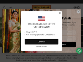 'meenabazaar.com' screenshot