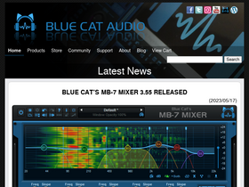 'bluecataudio.com' screenshot