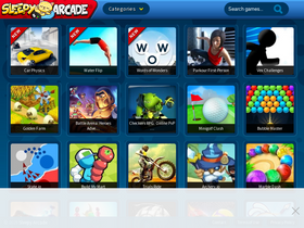 'sleepyarcade.com' screenshot