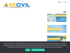 'recivil.com.br' screenshot