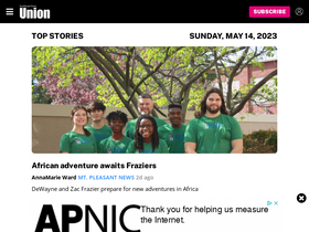 'southeastiowaunion.com' screenshot