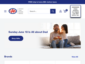 'shopwithcaa.com' screenshot