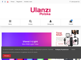 'ulanzi.com.pl' screenshot